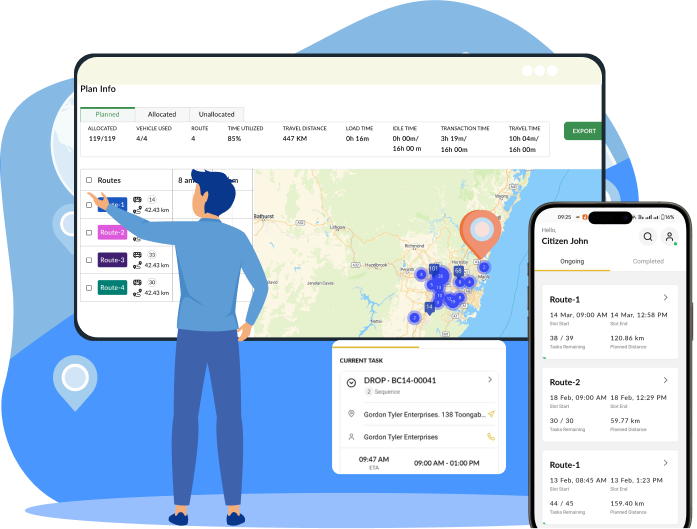Baato VRS feature Coordinate instantly & Adapt quickly